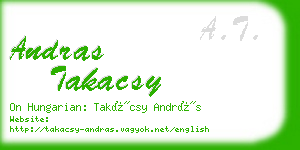 andras takacsy business card